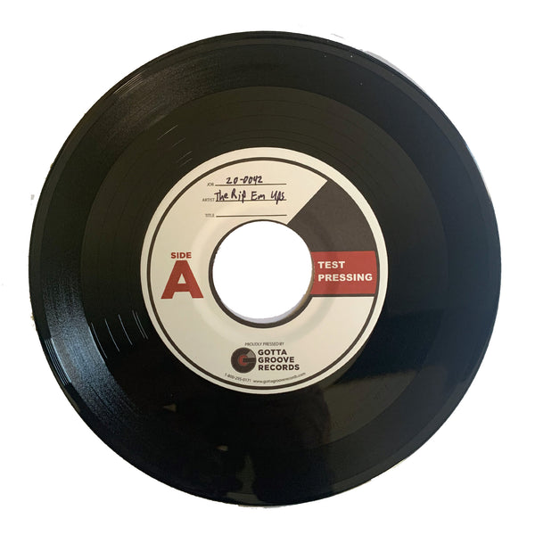TEST PRESSING - Get It On with The Rip's Ups ! 7" Vinyl Record - limited test pressing of 5 total