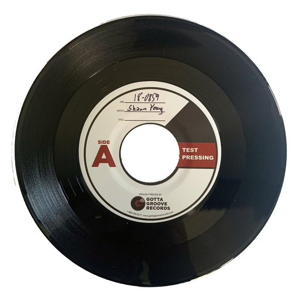 TEST PRESSING - Shaun Young & the Texas Blue Dots - Look At Me/ Drop Anchor 7" Vinyl Record - limited test pressing of 5 total